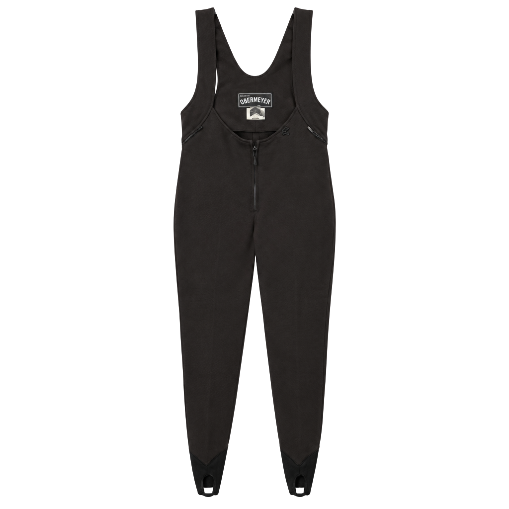 Obermeyer Ski Bib Stirrup Jumpsuit Size 6R Brown Wool 1