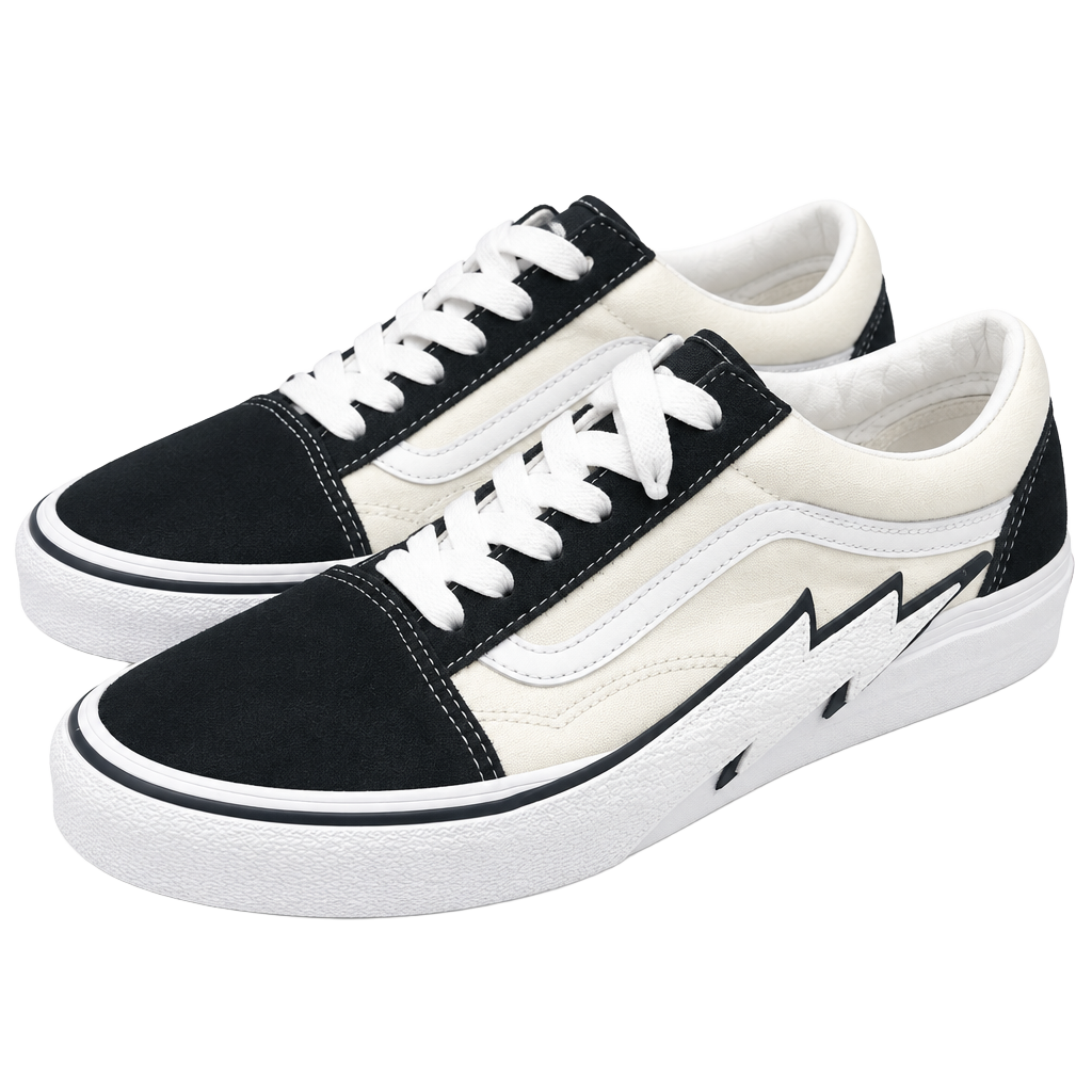 Vans Revenge X Storm Bolt Old Skool Size 10.5 Black White 1