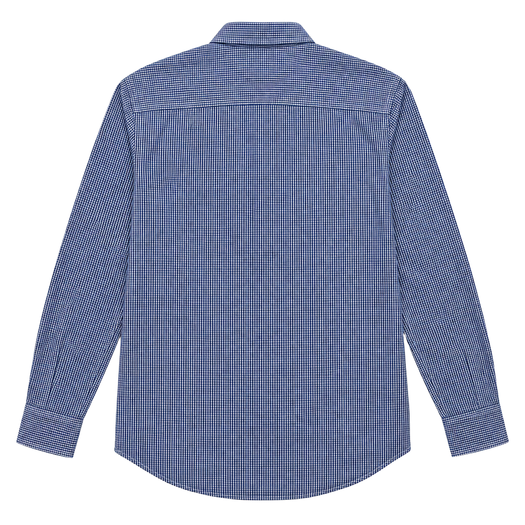 Crewcuts Thompson Shirt Size 16 Blue White Gingham Button Down 1