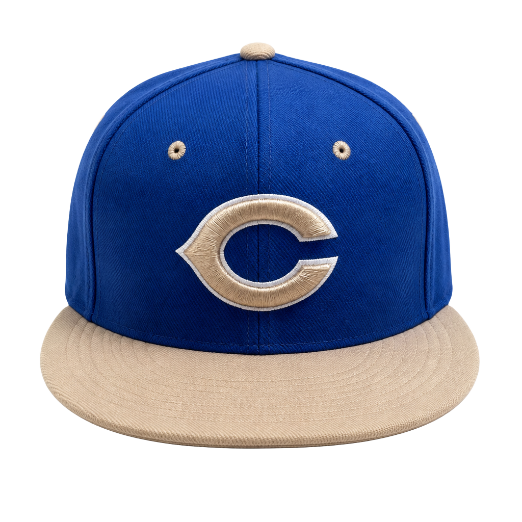 Nike Cincinnati Reds Fitted Hat Blue Tan 1