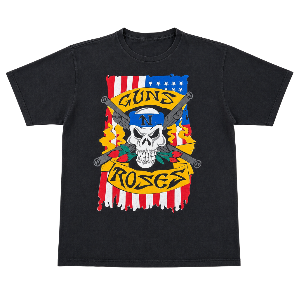 Distressed Vintage bootleg Guns N' Roses Use Your Illusion merch 1