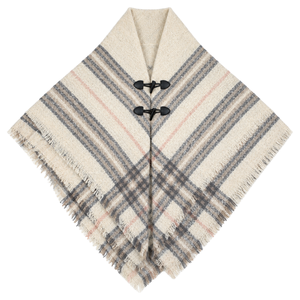New St. John's Bay Plaid Poncho 1