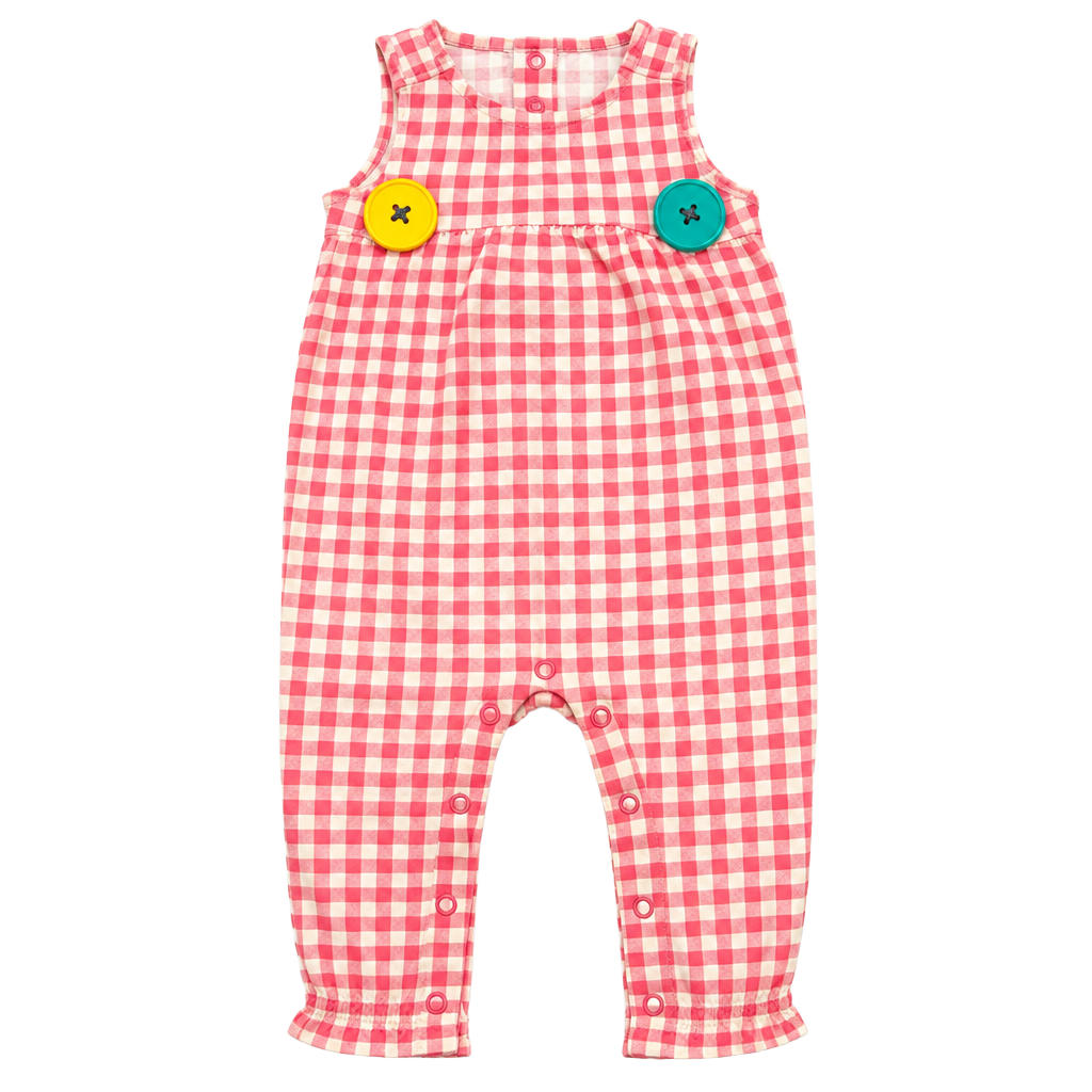 Carter's Gingham Romper Size 6M Red White 1