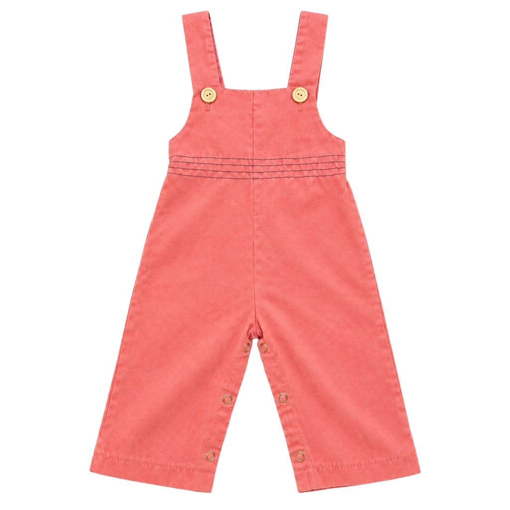 Bonton Pica Pink Cotton Dungaree Pink 1