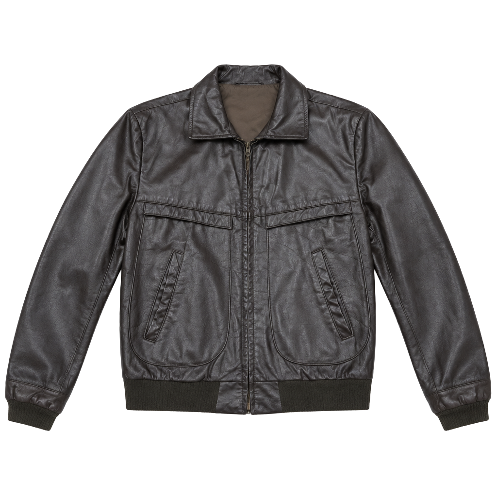 Vintage Saddlery Sportswear 80s Mens Sz 46 XL Brown Leather Jacket Made In USA 1