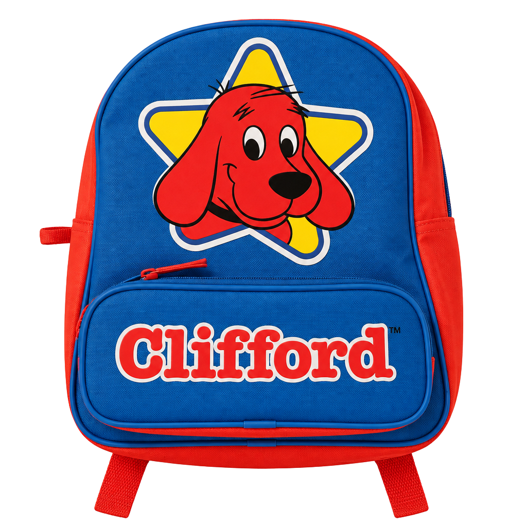 Clifford The Big Red Dog Scholastic School Backpack Blue And Red 1