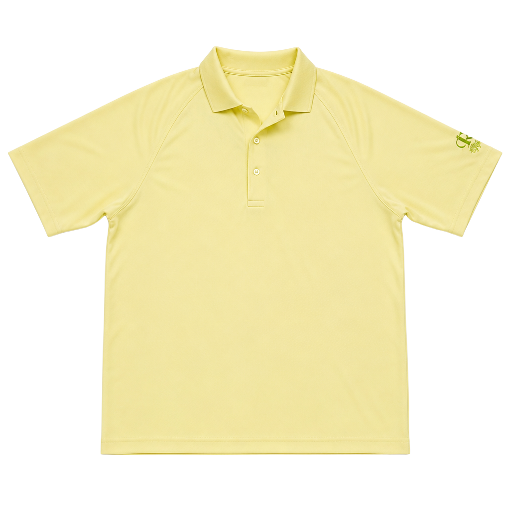 Bobby Jones Players Golf Polo Size L Riviara Golf Club Yellow/ Green Golfing New 1