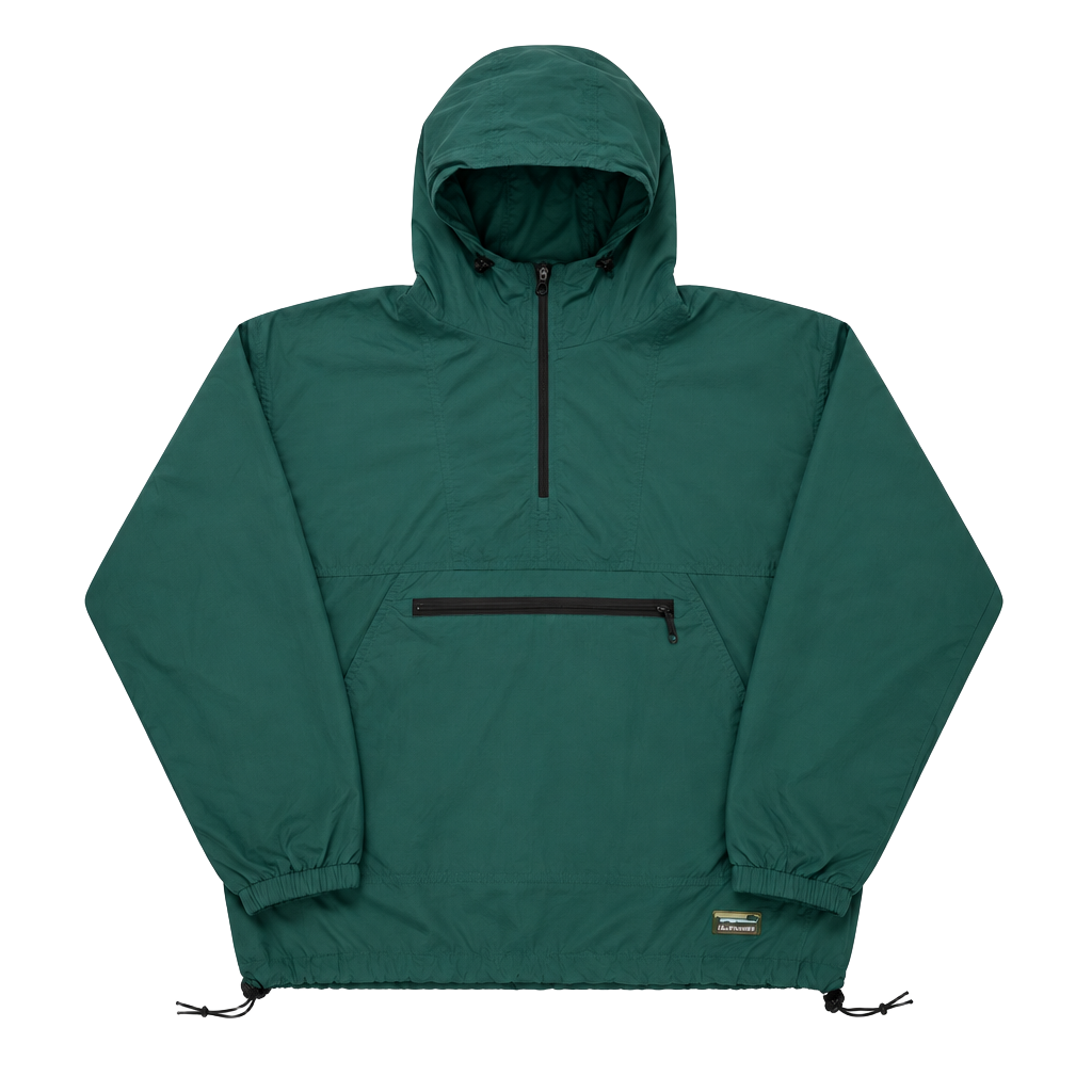 Rare Vintage L.L. Bean Anorak Windbreaker Jacket Forest Green 1