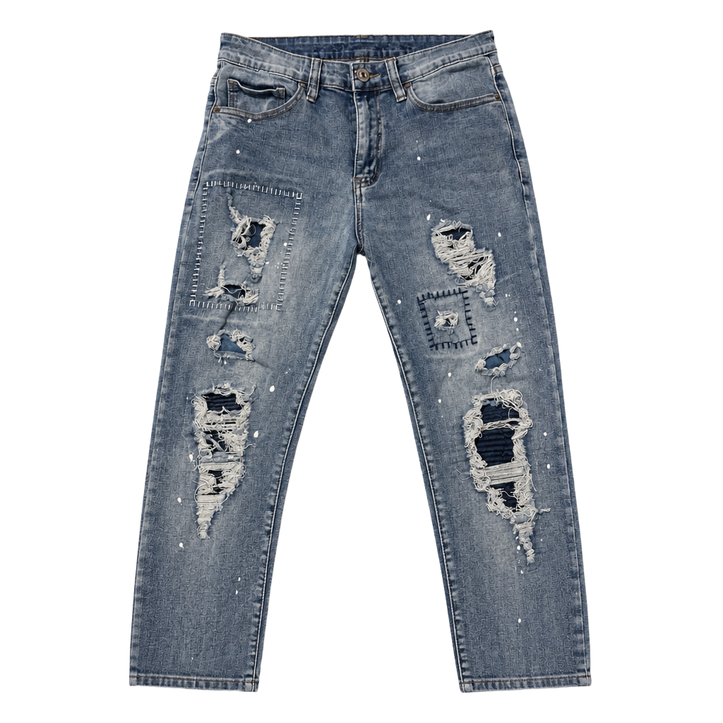 rue21 Premium Supreme Flex Skinny Distressed Paint Splatter Jeans 1