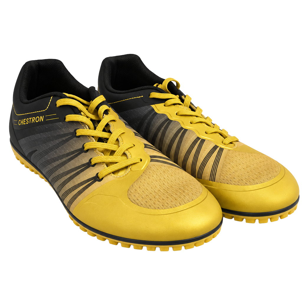 Thestron Track Shoes Gold Black 1