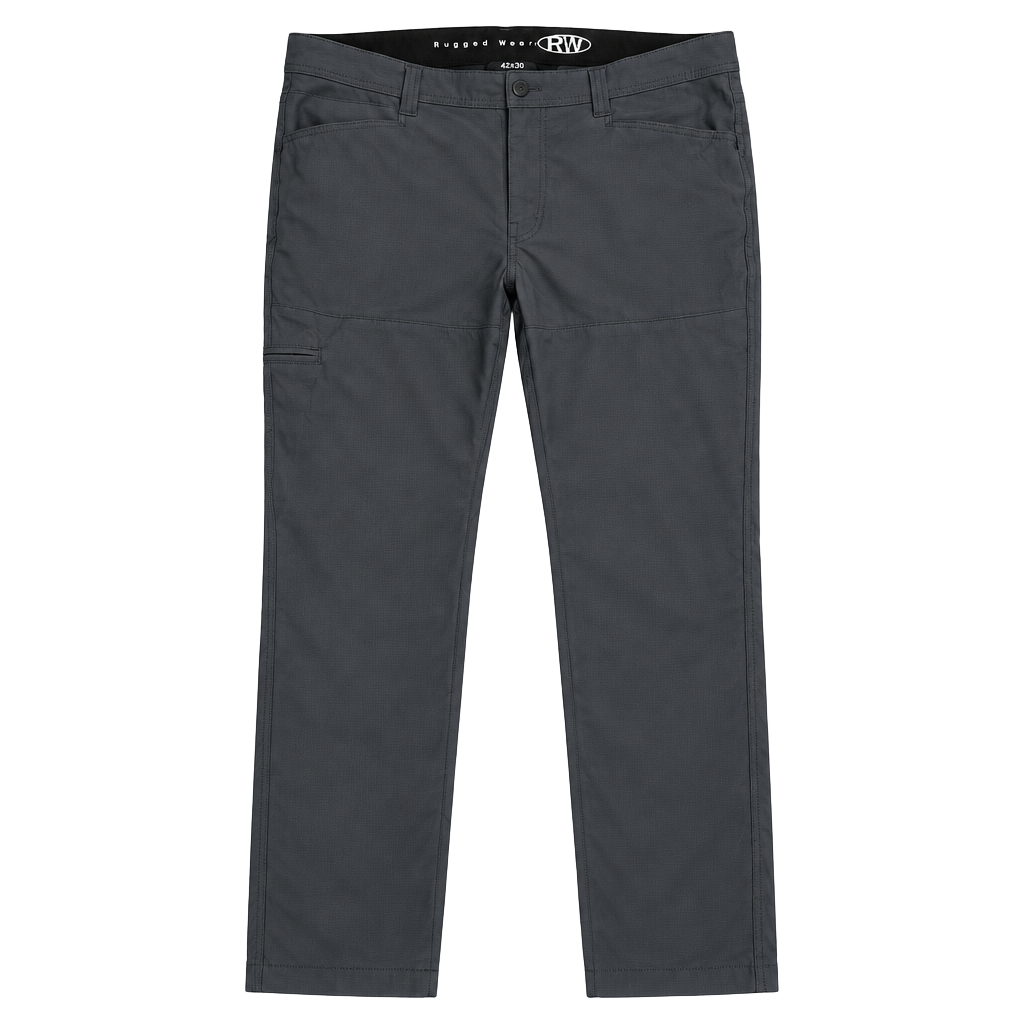 Rugged Wear RW Hiking Pants Size 42X30 Gray Cargo Outdoor Stretch 1