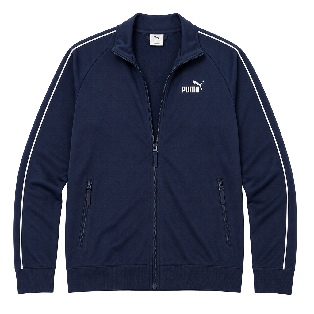 Puma ESS Piped Tricot FZ Jacket Size S Puma Navy 1