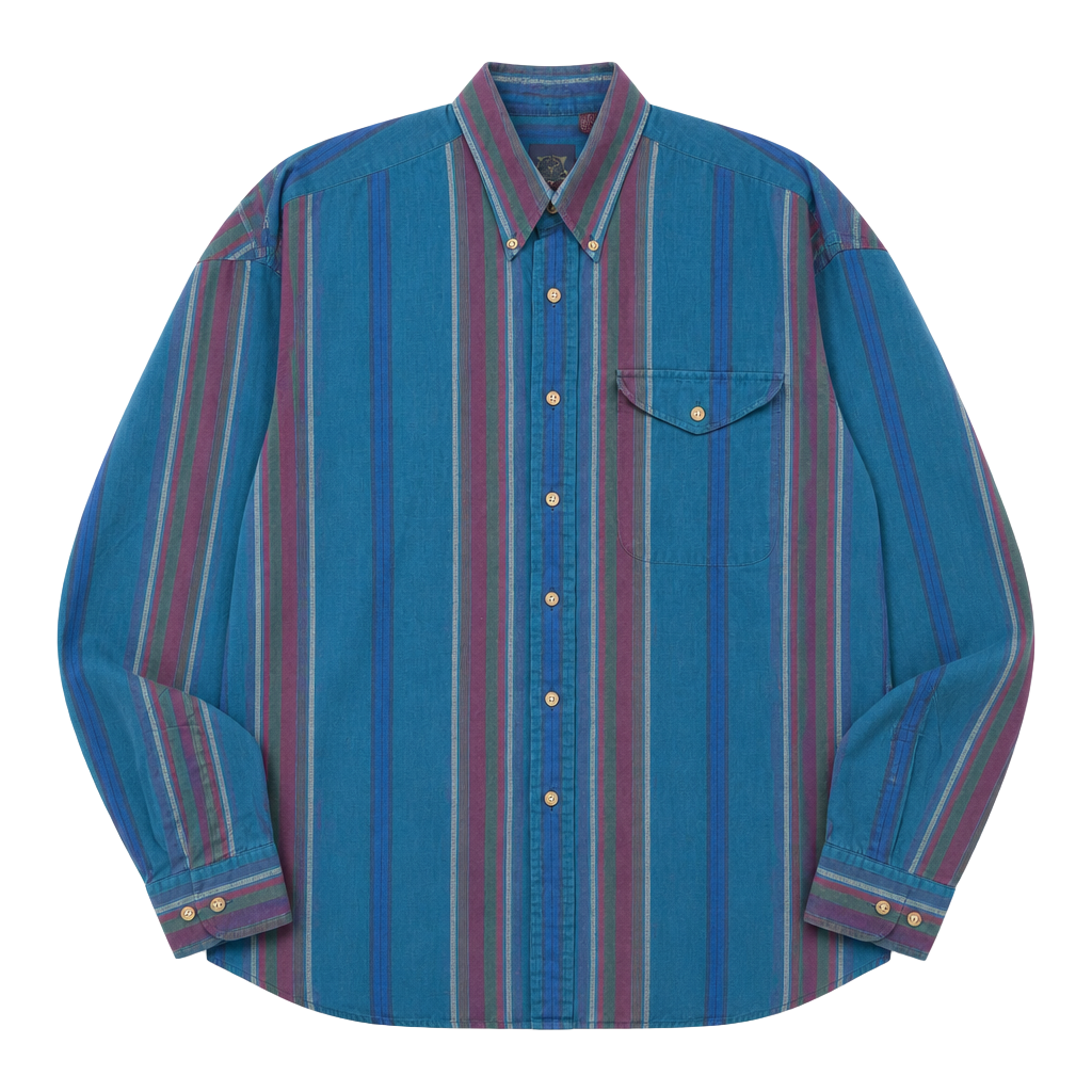 Vintage Haggar Casuals XL Long Sleeve Button Down Shirt 1