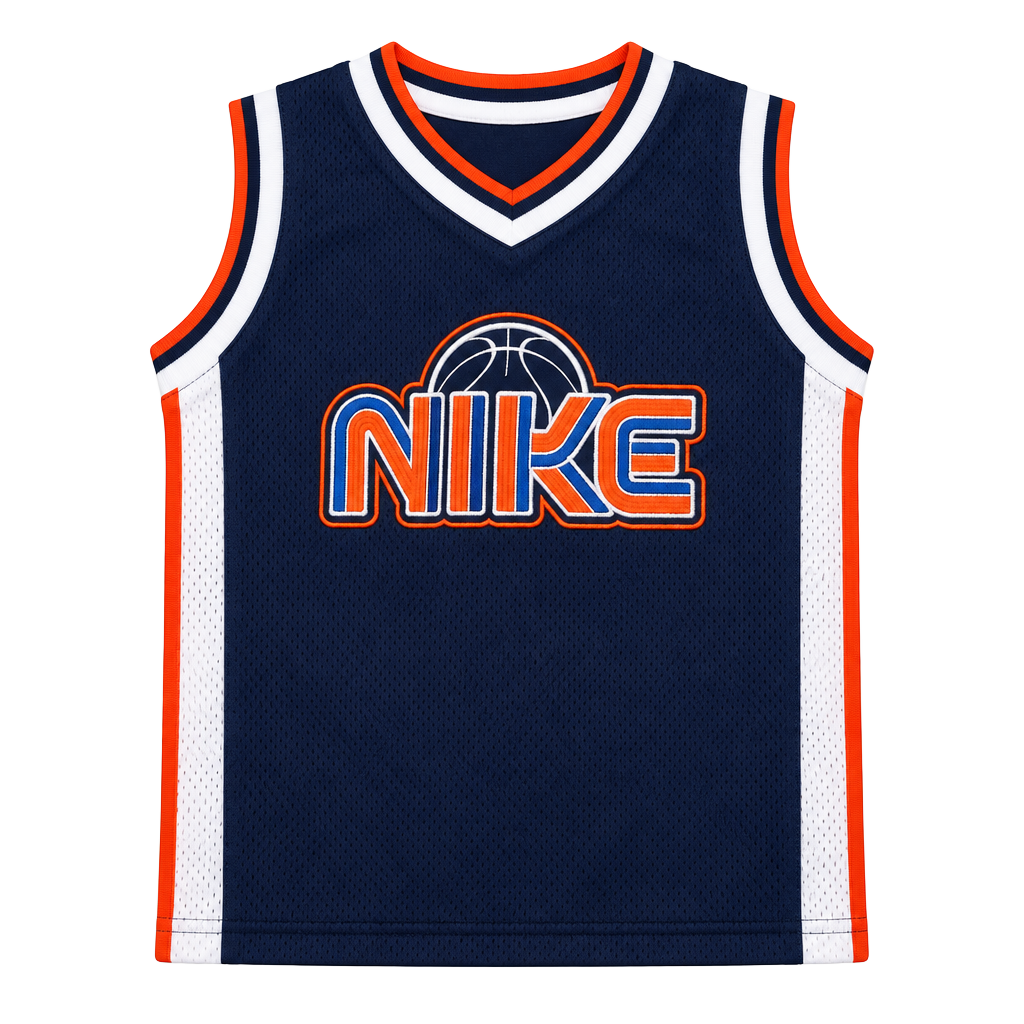 Nike Basketball Jersey Size 36M Blue Orange 72 1