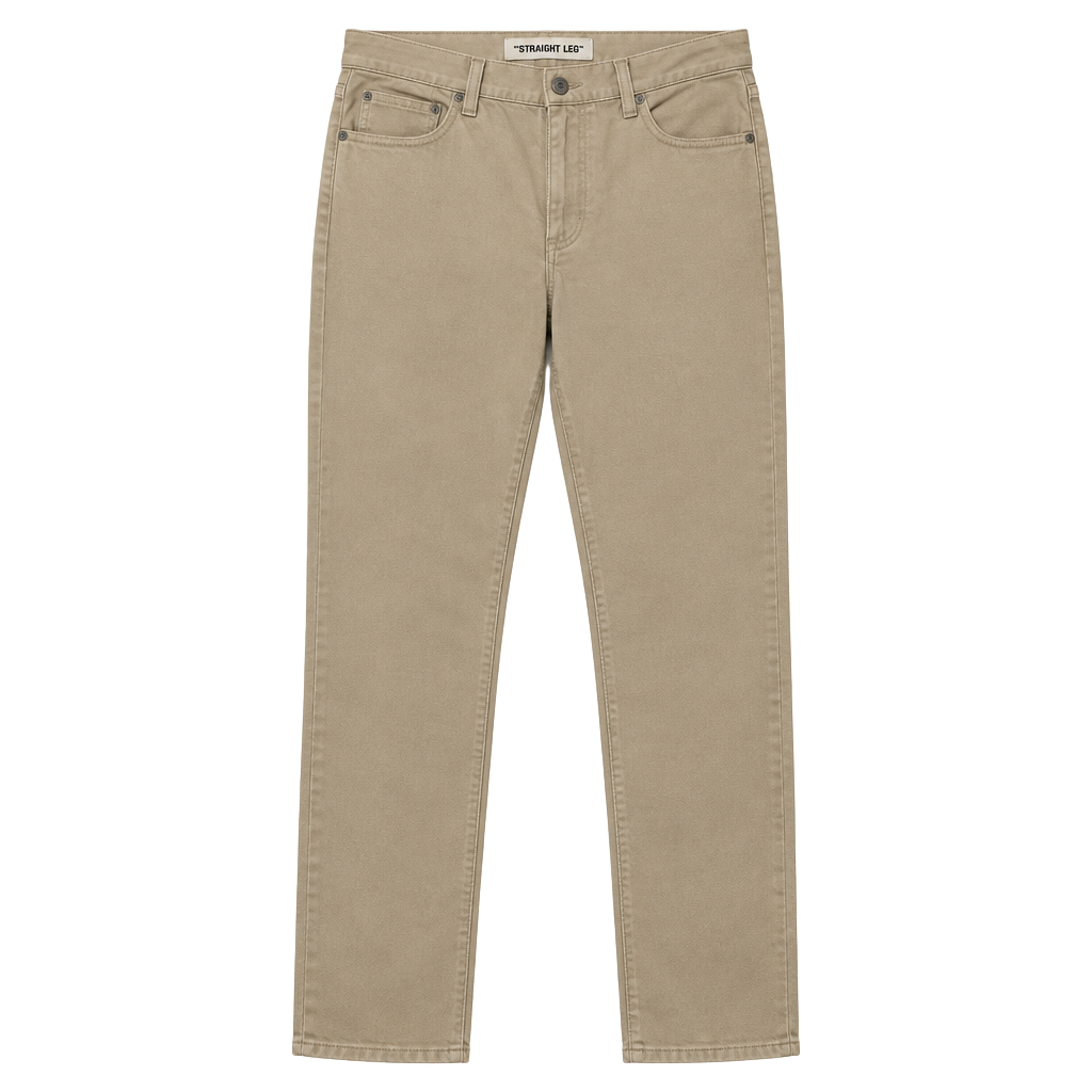 Gap Straight Leg Pants Size 10 Regular Tan Cotton Chinos 1