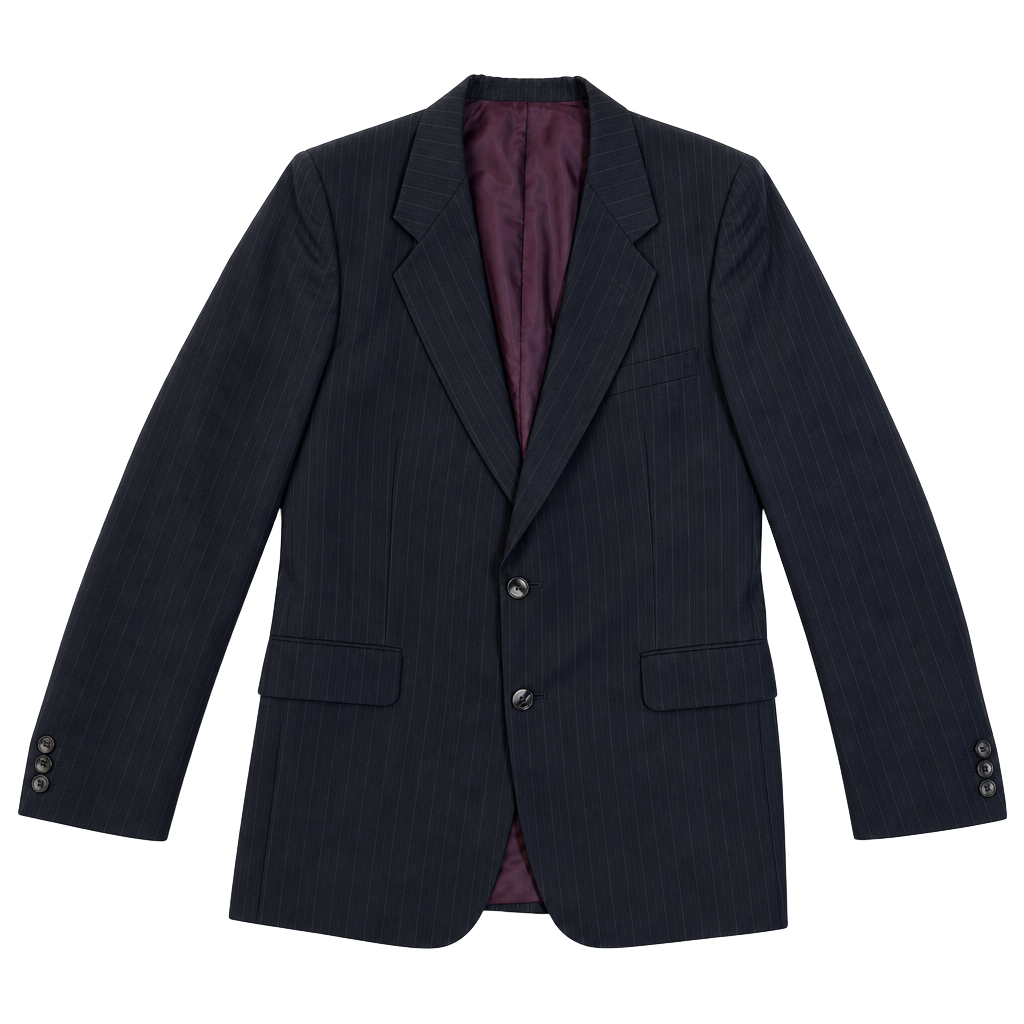 Julien La Croix Louart Clothes Vintage Men's Navy Pinstripe Blazer 1