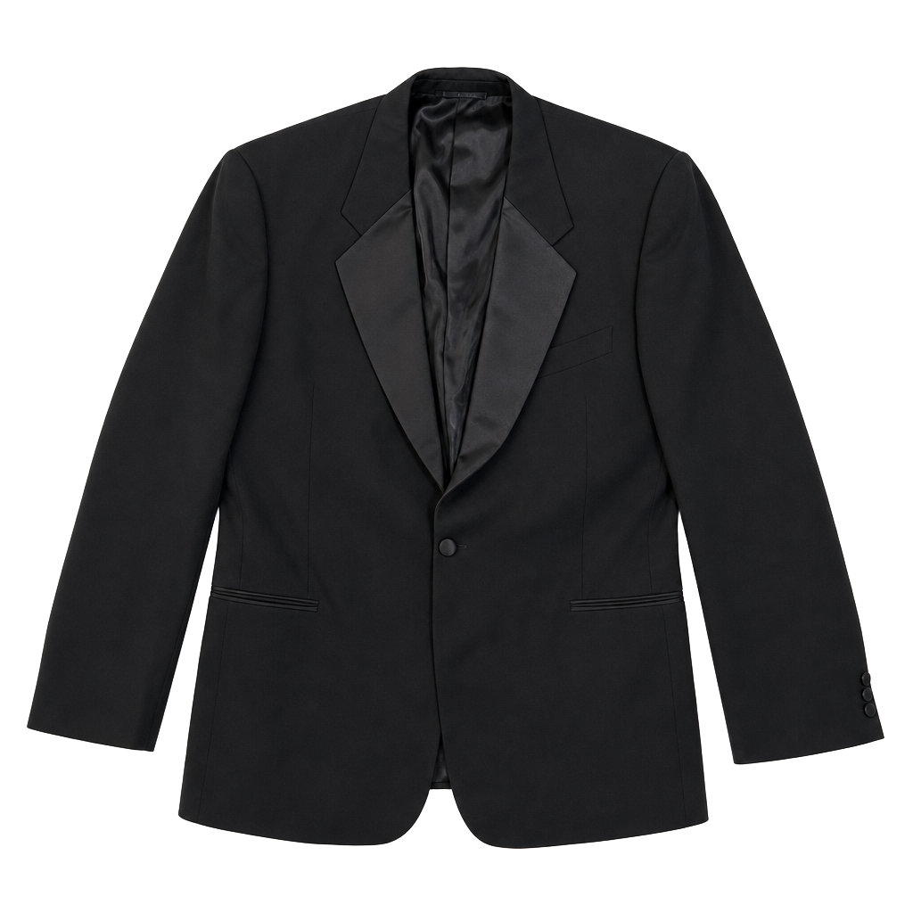 Louis Roth Vintage Men's Black Tuxedo Dinner Jacket with Satin Lapel 1