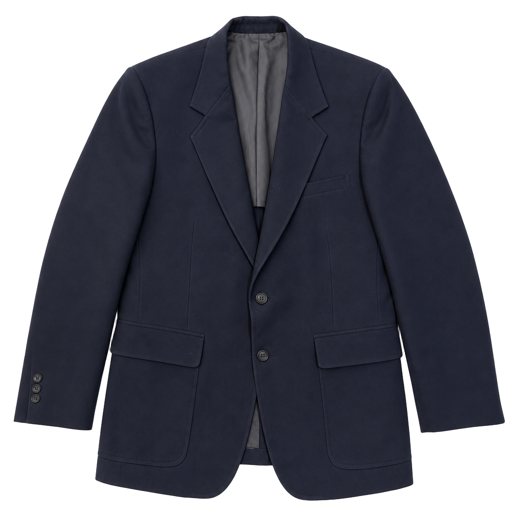 Vintage Palm Beach Navy Blue Blazer Sport Coat Tailored for C.R. Moriant 1