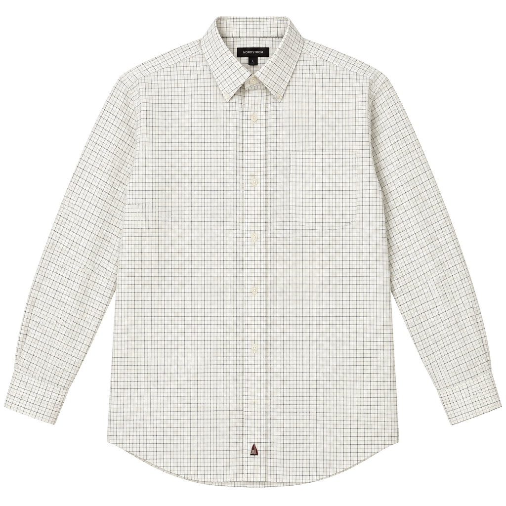 Nordstrom Smartcare Plaid Button Down Dress Shirt Size 16.5-34 1