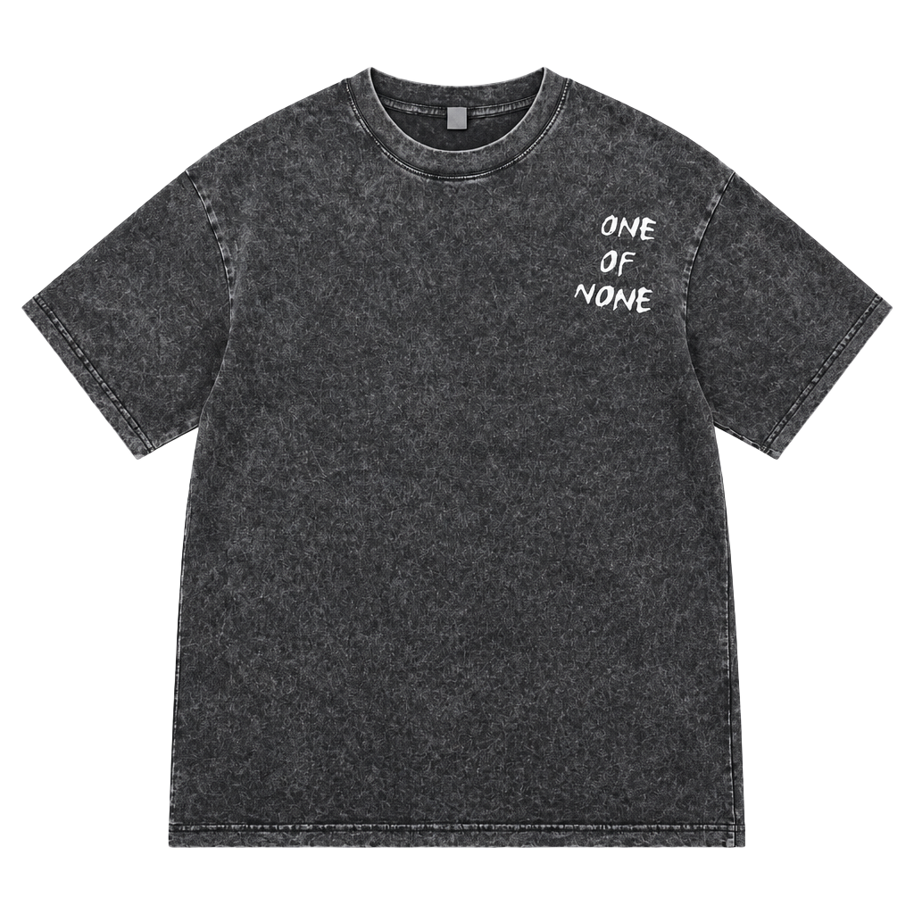 SHEIN Graphic T-Shirt Size L Black Wash Question Mark Dice Letter Print 1