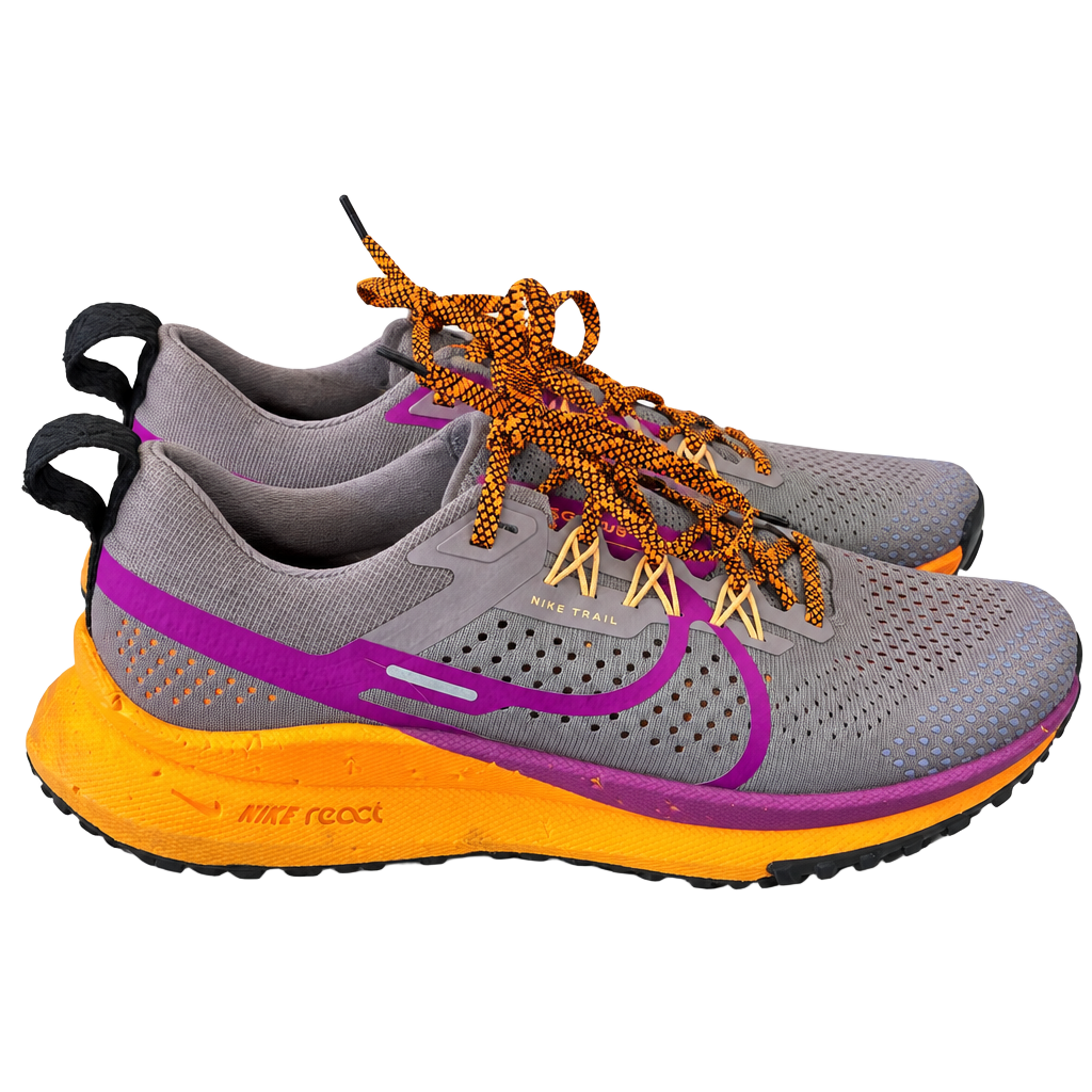 Nike React Pegasus Trail 4 women Size 8.5 Grey Purple Orange 1