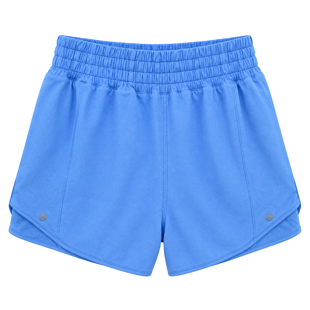 Lululemon Ruched-Side High-Rise Short 3 Size 6 Blue Athletic Shorts 1