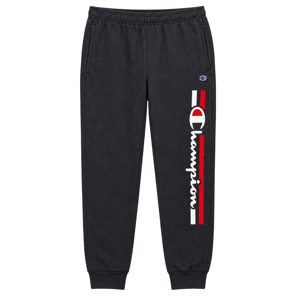 Champion Sweatpants Size M Black Logo Joggers 1