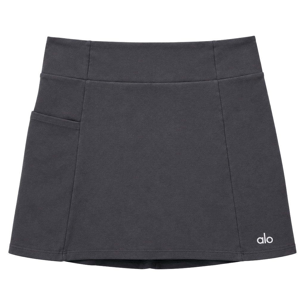 Alo Yoga Grand Slam Skort Black Athletic Tennis 1