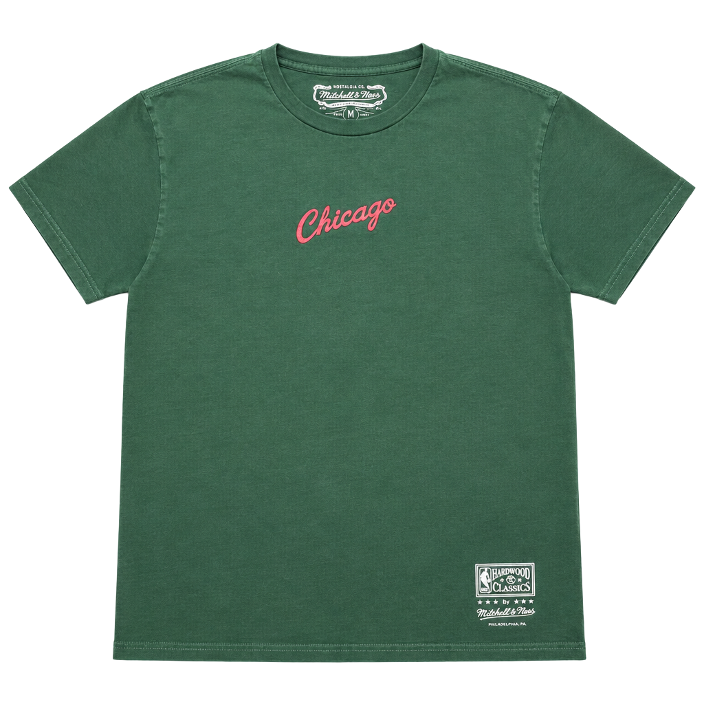 Mitchell & Ness Chicago Bulls 1991 NBA Finals T-Shirt Size XL Green 1