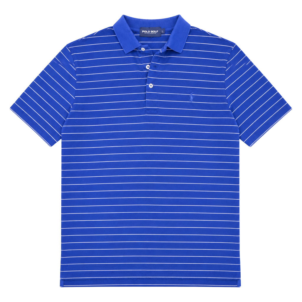 Polo Golf Ralph Lauren Shirt Men's XXL 2XL Blue Striped Short Sleeve 1