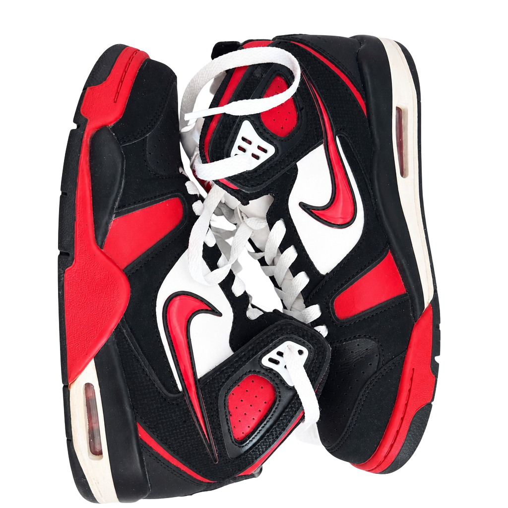 Nike Air Flight Falcon Black Red White 397204-066 Size 9 1