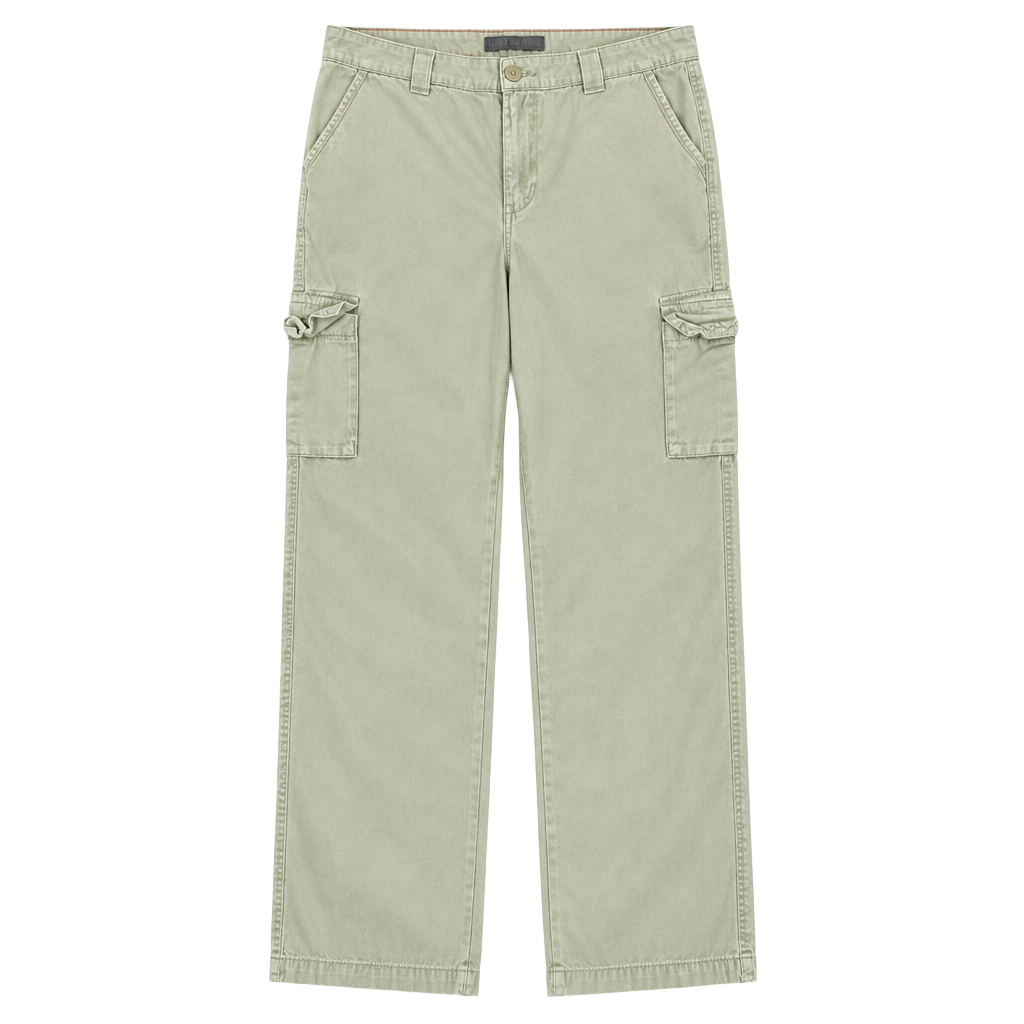 Dickies Cargo Pants Size 12 Regular Khaki Relaxed Fit 1