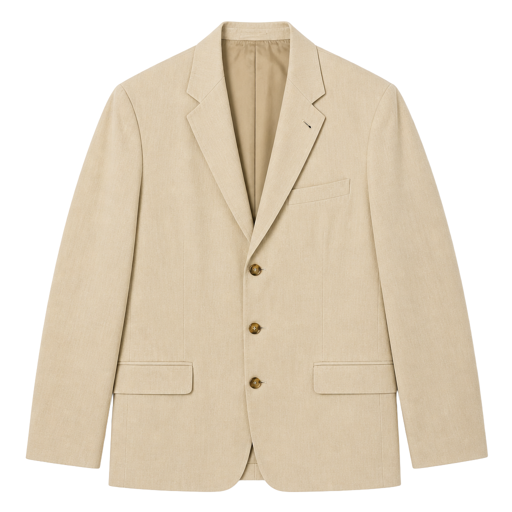 H&M Regular Fit 100% Linen Blazer by Manteco Fabric Made in Italy 1