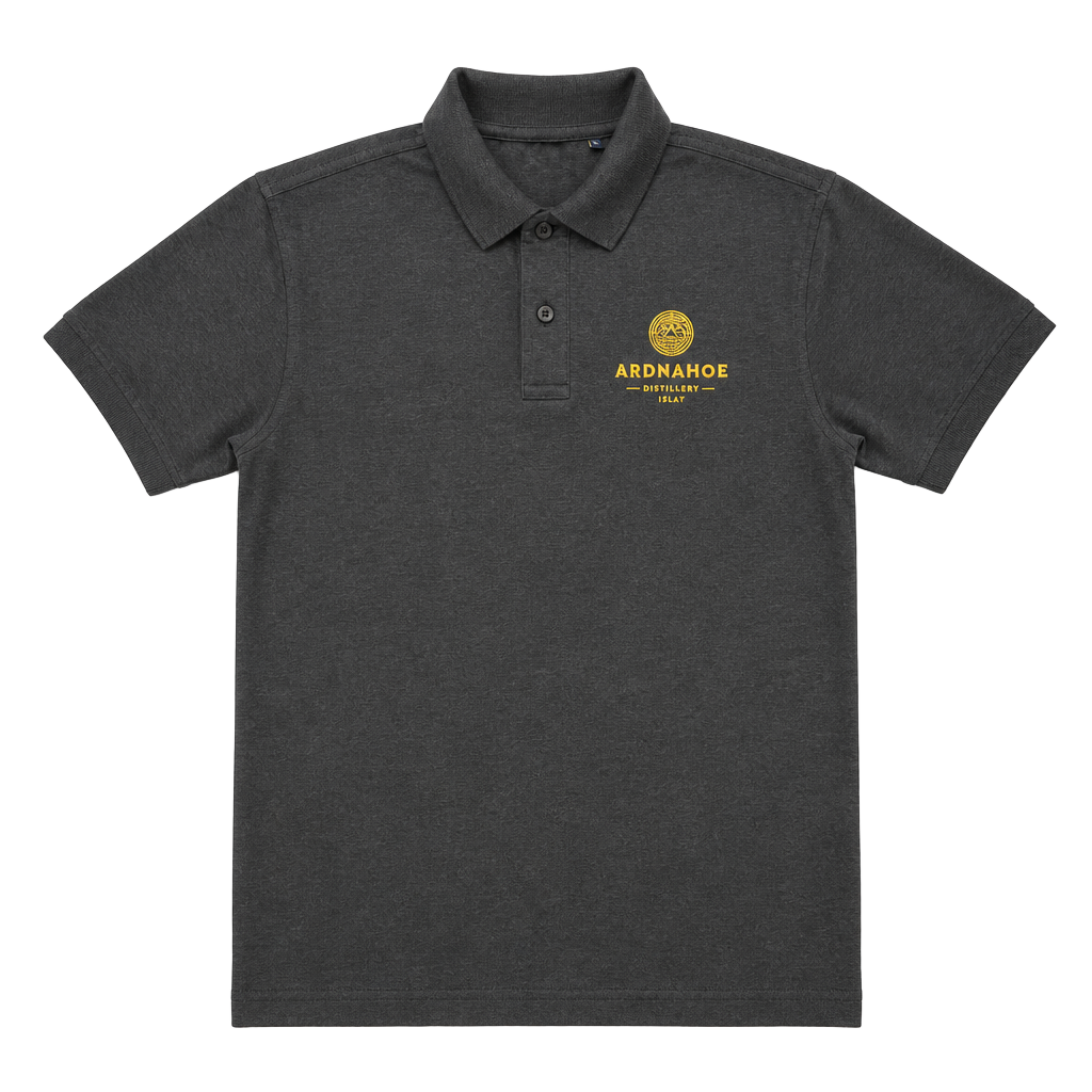 Ardnahoë Distillery Polo Shirt Size S Dark Gray Embroidered Logo 1