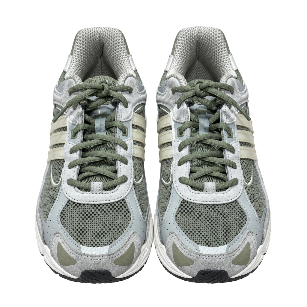 adidas Response CL Men’s Size 10 Olive Green Gray Beige Retro Sneakers 1