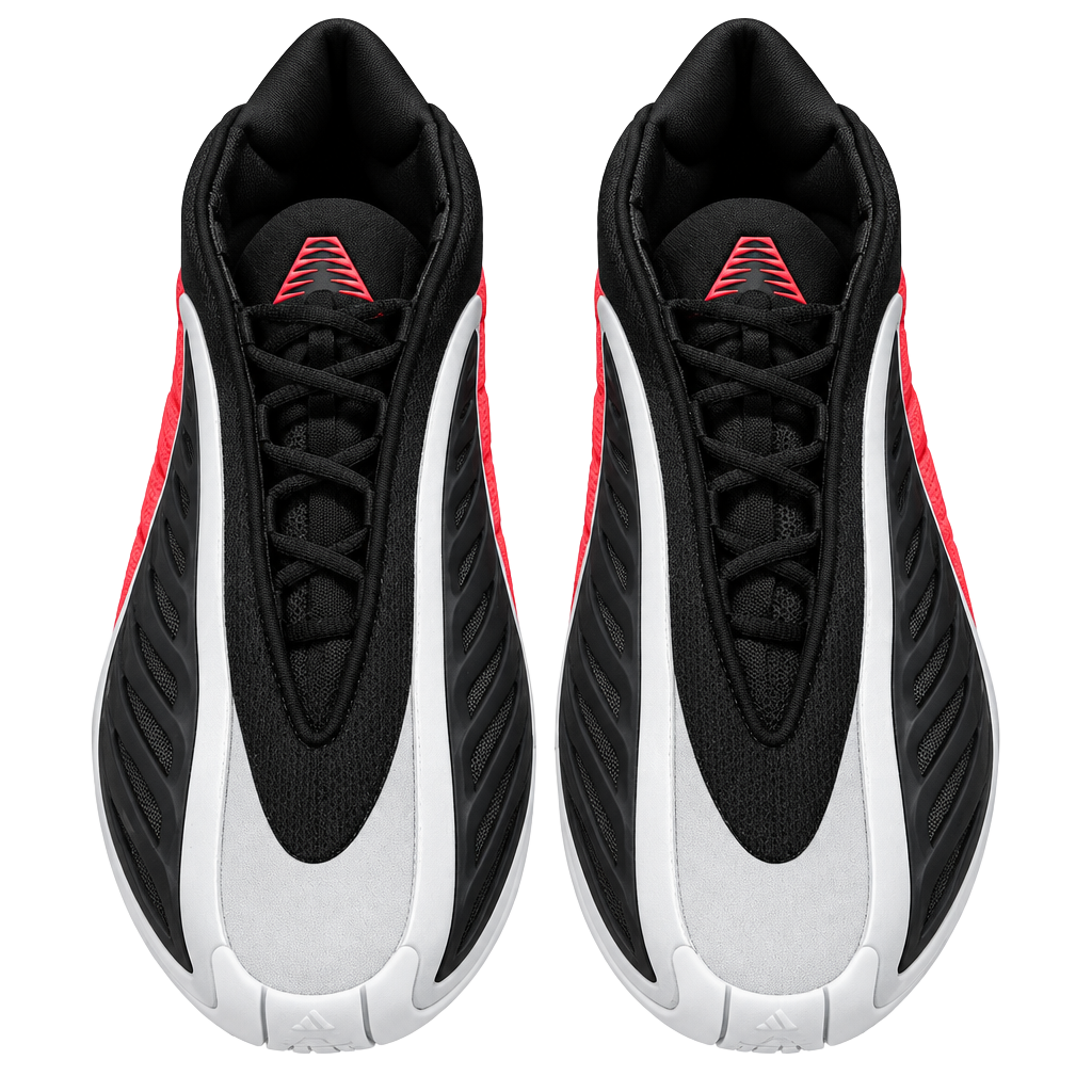 adidas Anthony Edwards 2 AE 2 Basketball Shoes Black Silver Red Men’s 10.5 1