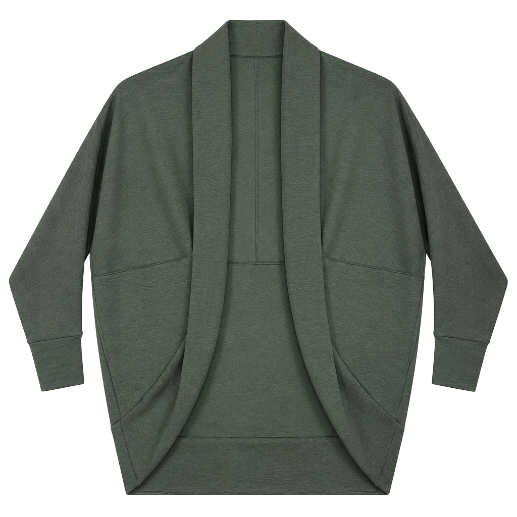 Spanx Airessentials Open Front Cardigan Size M/L Olive Green NWT 1