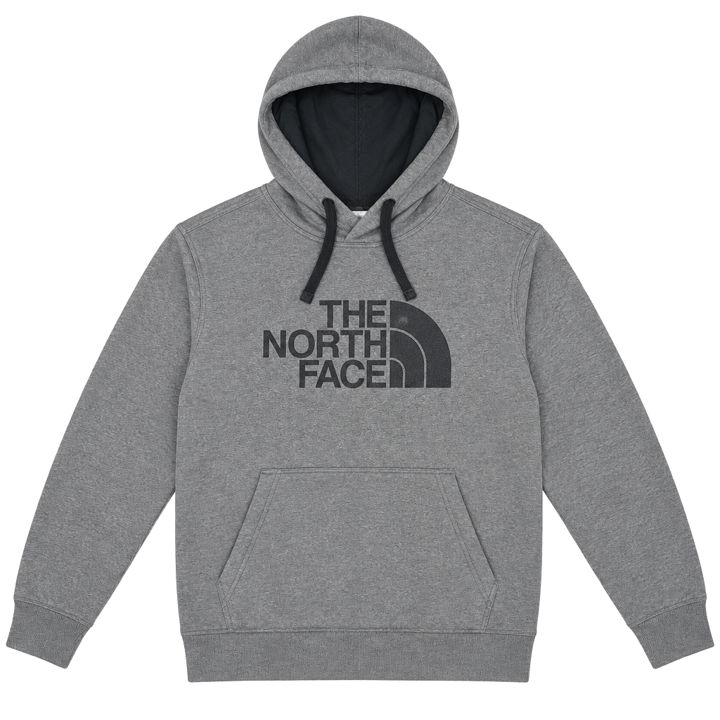 The North Face Hoodie Size XL Gray Pullover Sweatshirt 1