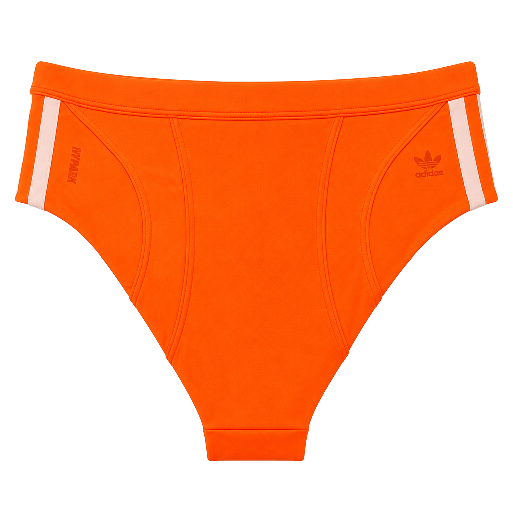 Adidas x Ivy Park Bikini Swim Bottom Womens Size Small Solar Orange Beyonce 1