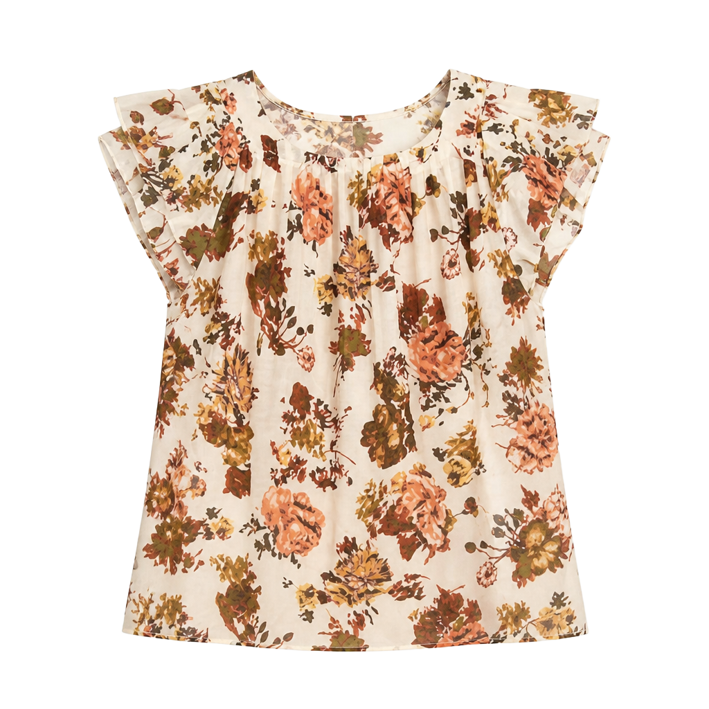 Ulla Johnson Kiki Floral Cotton Silk Blend Lightweight Top Size 4 1