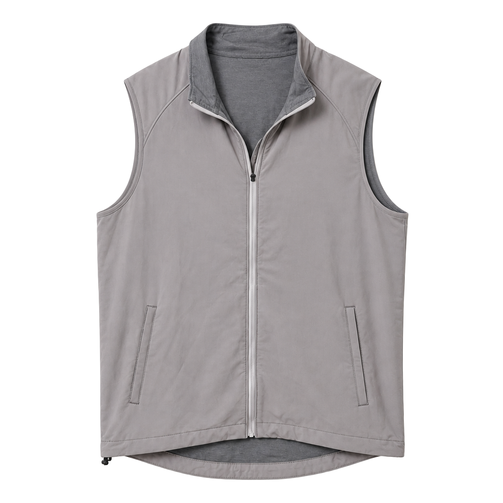 Peter Millar Crown Sport Mens Gray Sleeveless Vest Golf Lightweight Medium 1