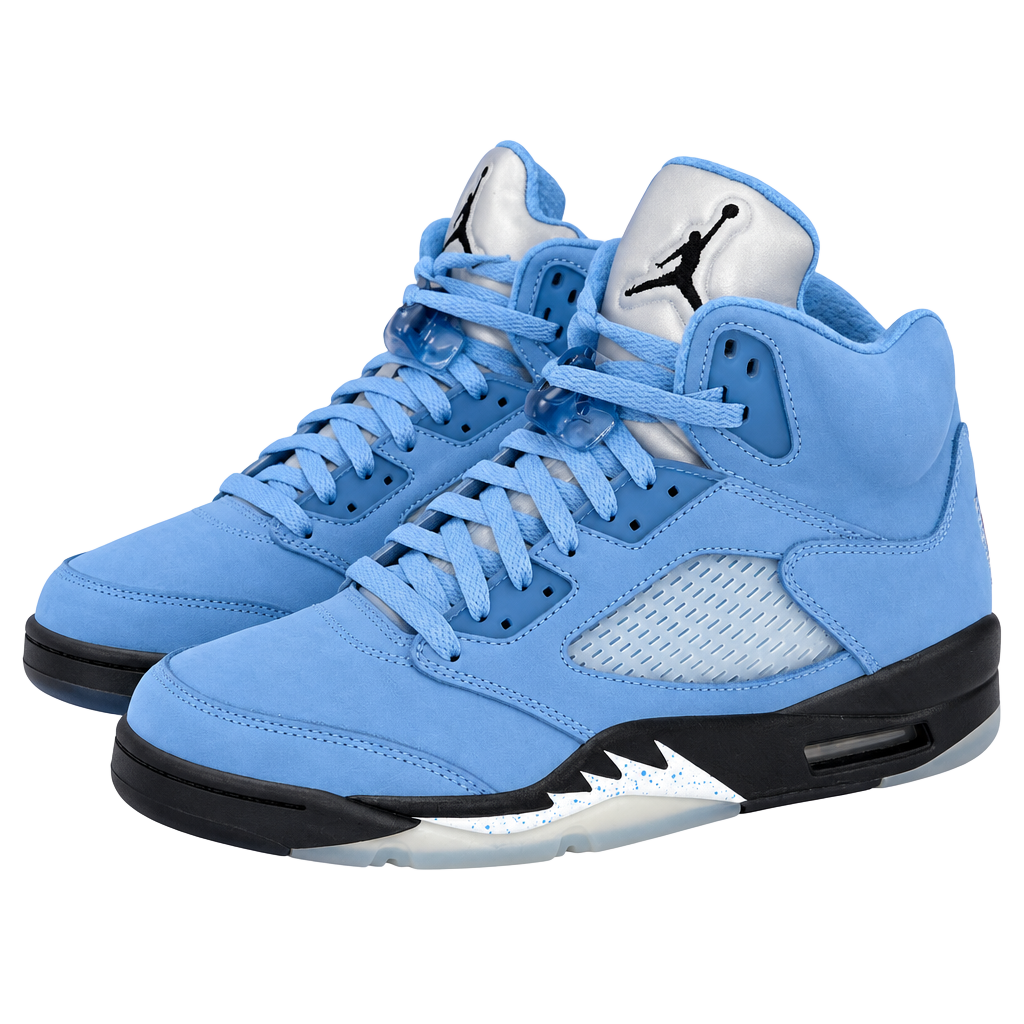 Jordan 5 Retro UNC University Blue Shoes 1