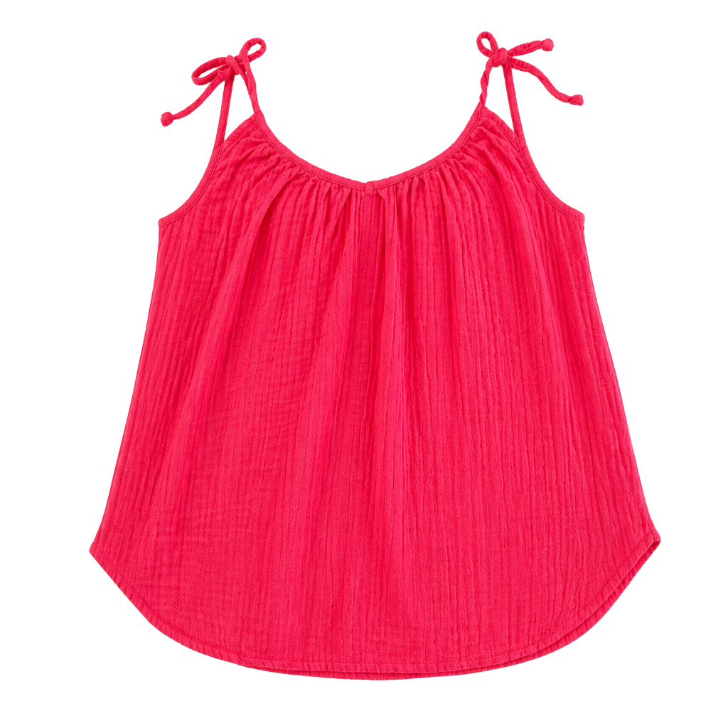 Old Navy Tie-Shoulder Cami Swing Top Size S Pink Cotton 1