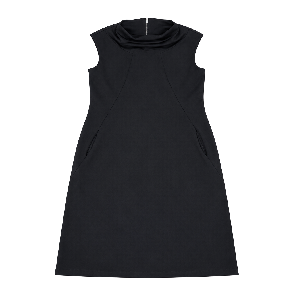 Ann Taylor Cowl Neck Dress Size 12 Blue Sleeveless NWOT 1