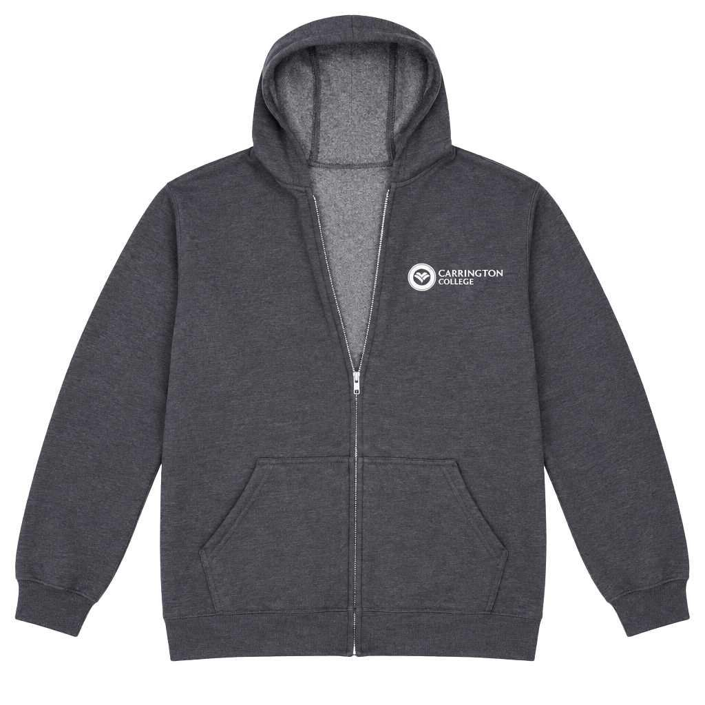 Gildan Carrington College Heavy Blend Zip Hoodie Size 3XL Gray 1