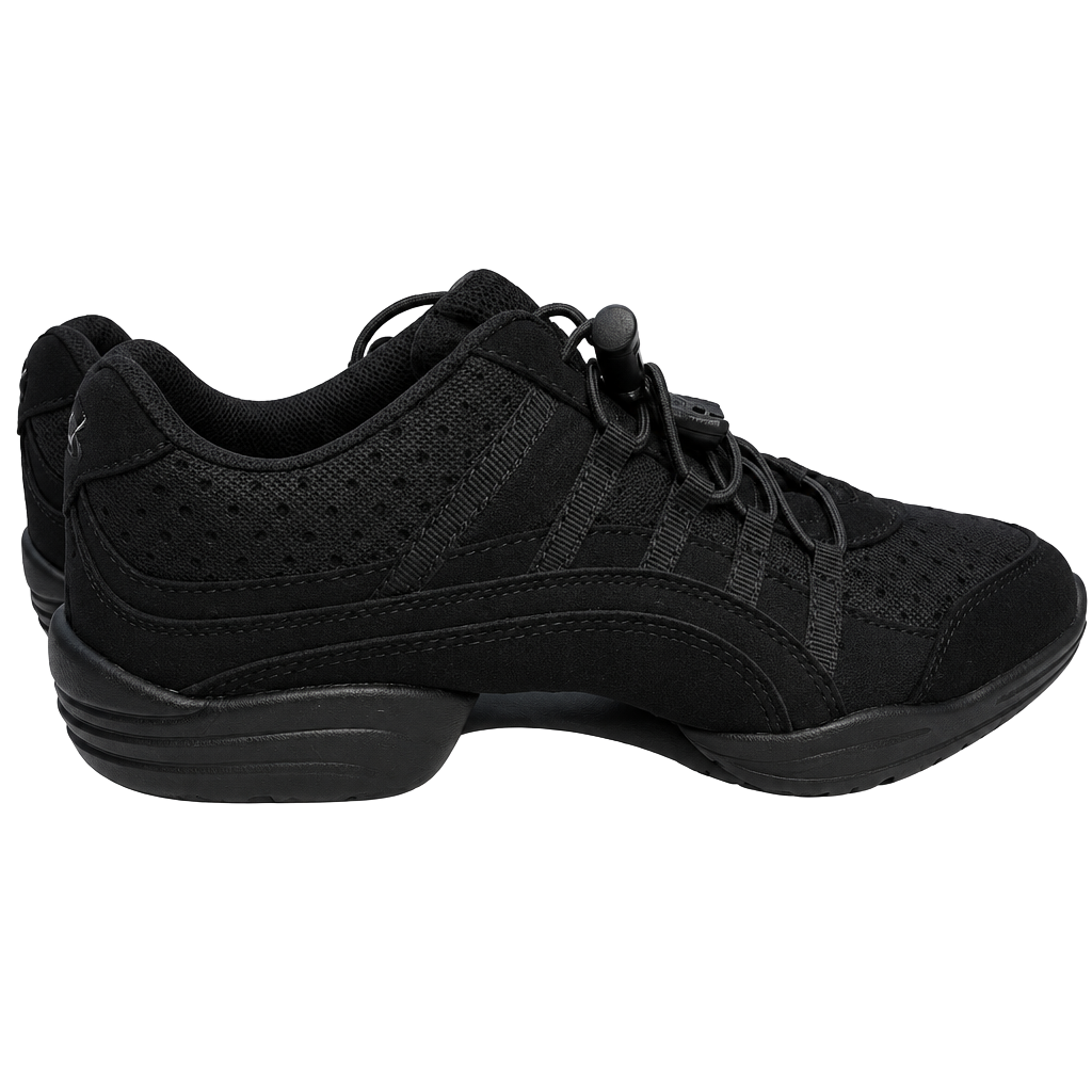 Capezio DS24 Rockit Dance Sneaker Size US 10 Black Split Sole 1
