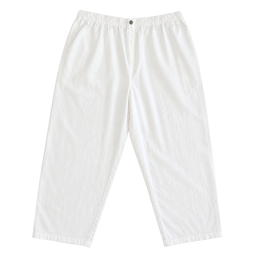 Woman Within White Straight Leg Capri Pants - Size 28W 1