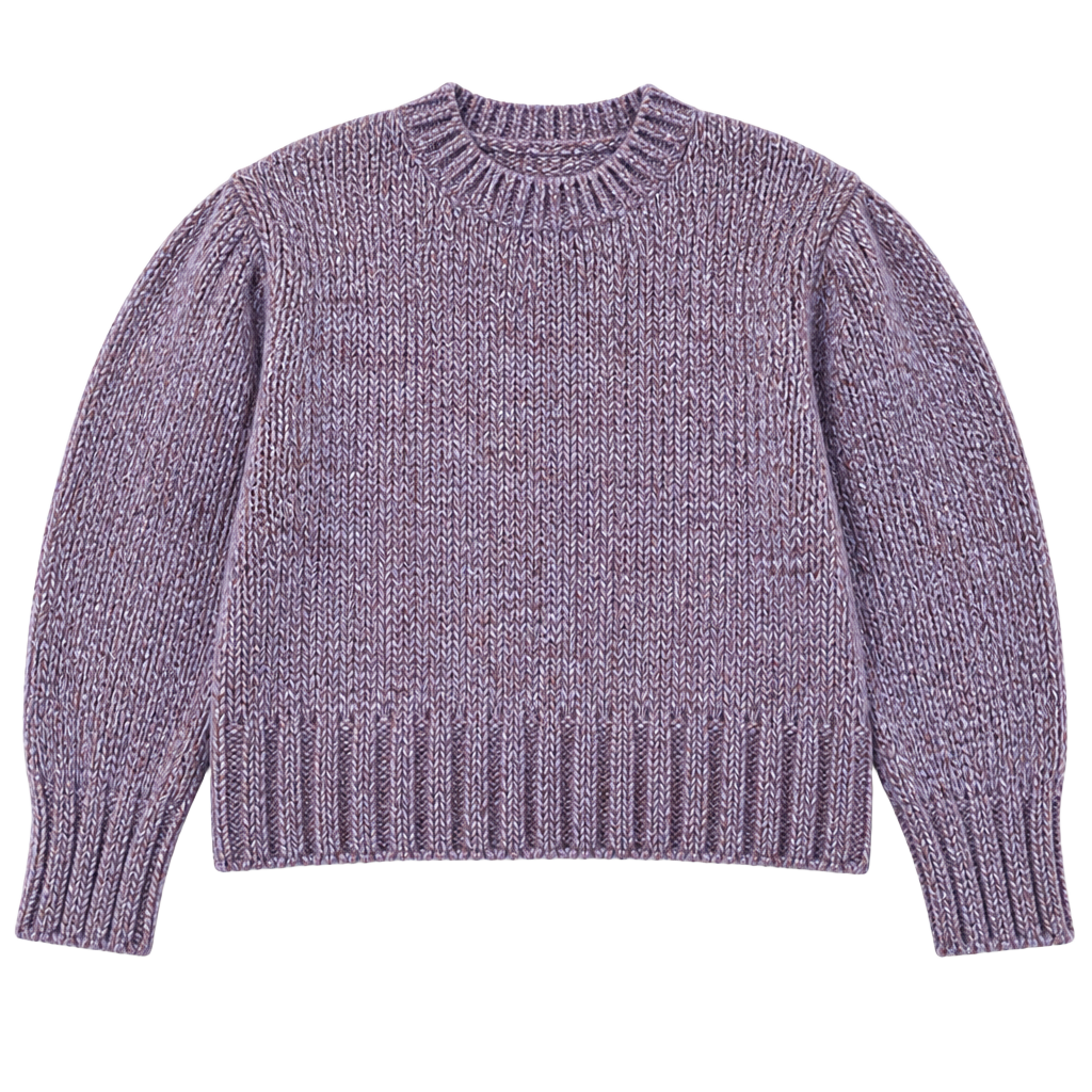 Cynthia Rowley Women's Sweater Lavender Crew Long Sleeve 1