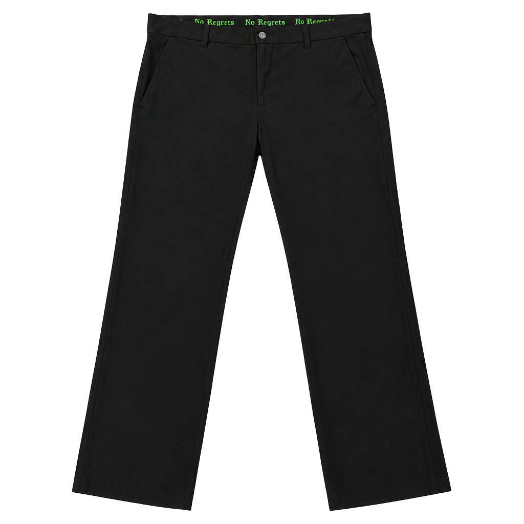 Psycho Bunny Golf Pants Mens 38 Black Stretch Flat Front Performance 28.5 Inseam 1