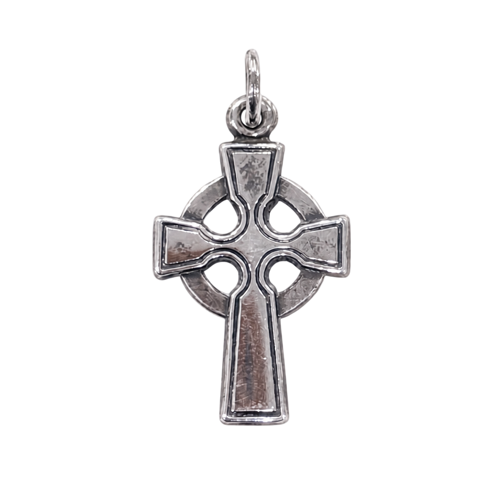 Retired James Avery Sterling Silver Celtic Cross Charm Pendant 1